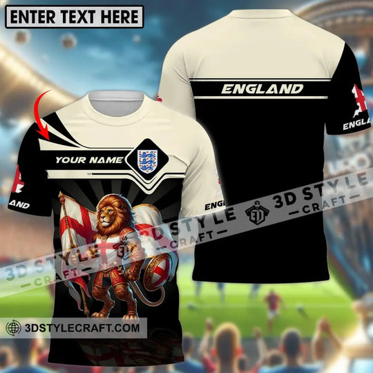 Unisex Shirt - Custom Name, England Lion Standing Shirt style option 1