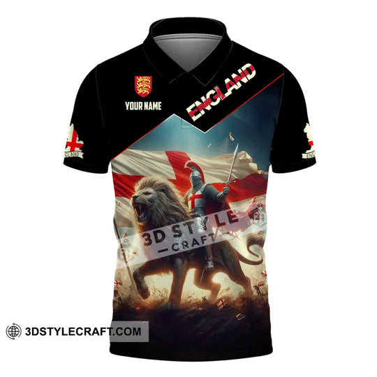 Unisex Shirt, Custom Name England Shirt, England Polo Long Sleeve, English Gift style option 4