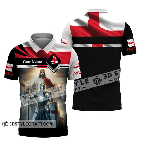 Unisex Shirt, Custom Name England Shirt, England Polo Long Sleeve, English Gift style option 4