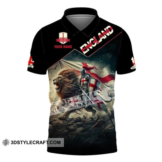 Unisex Shirt, Custom Name England Shirt, England Polo Long Sleeve, English Gift style option 4