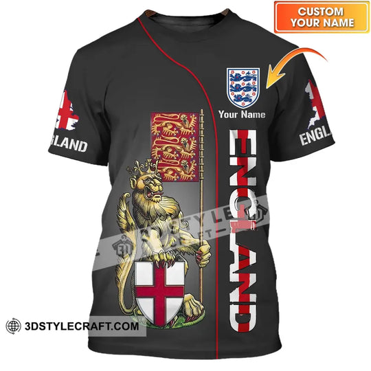 Unisex Shirt - Custom Name Shirt - England Shirt Custom Name style option 1