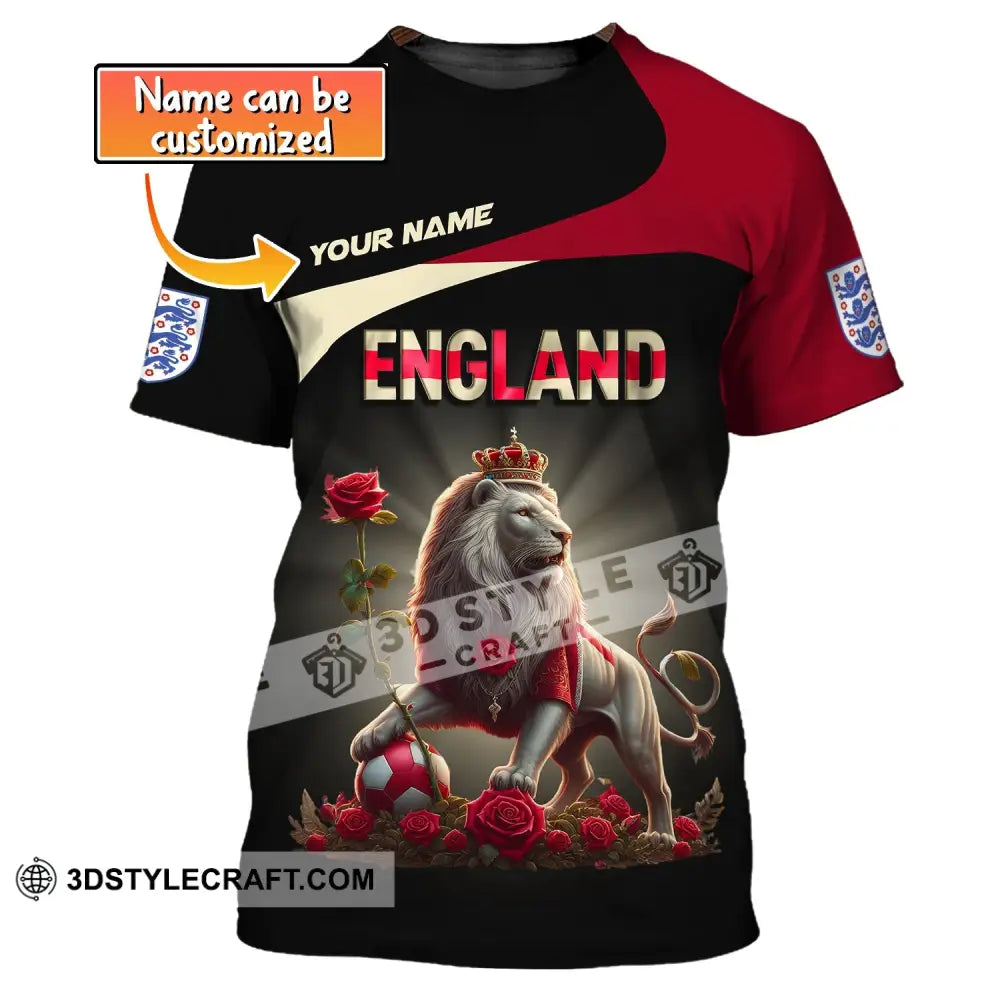 Unisex Shirt Custom Name England T-Shirt Pride Gift