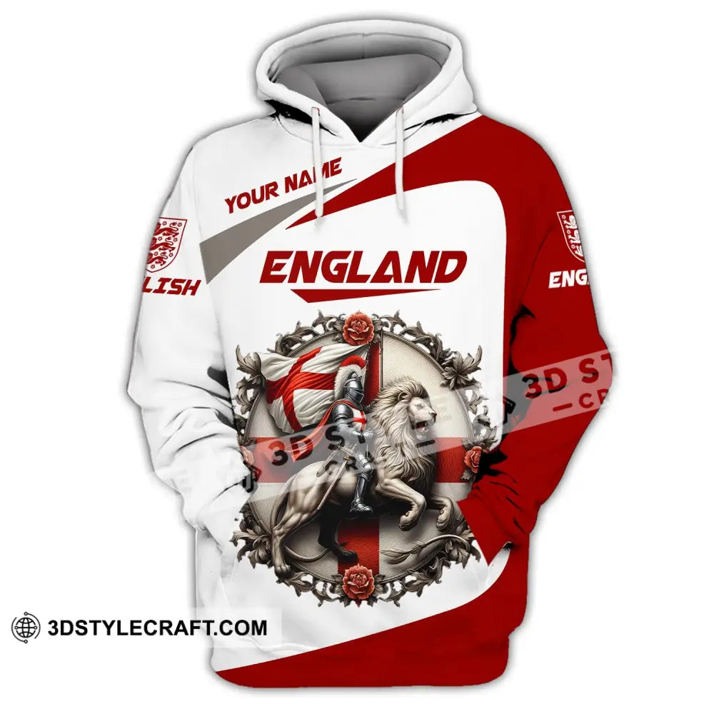 Unisex Shirt Custom Name England T-Shirt Pride Gift Hoodie / S