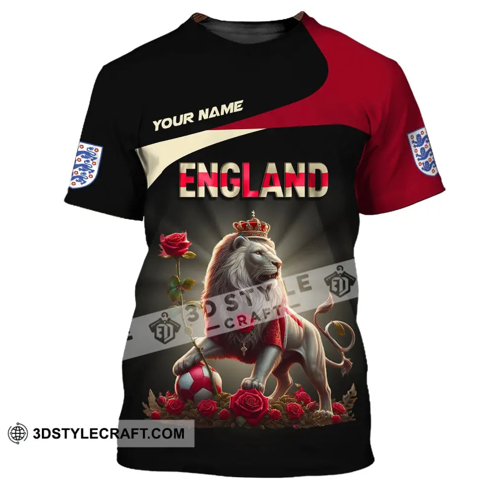 Unisex Shirt Custom Name England T-Shirt Pride Gift / S
