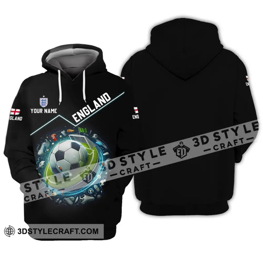 Unisex Shirt - Custom Name England Team Lover Shirt style option 2