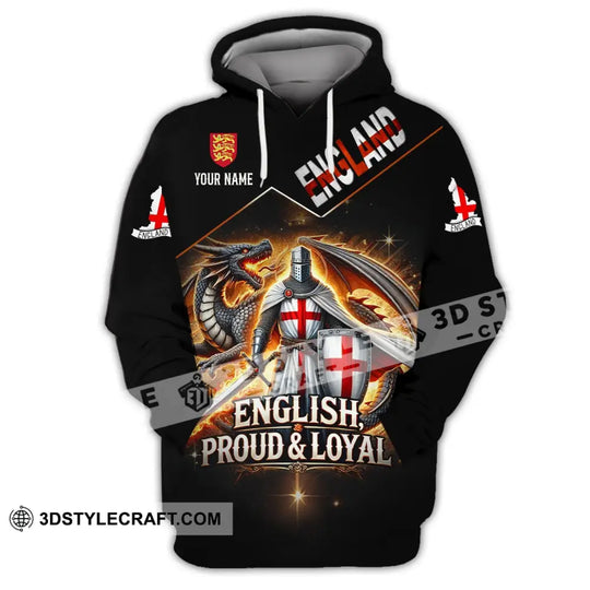 Unisex Shirt - Custom Name English Proud & Loyal Shirt style option 2