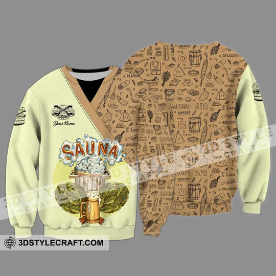 Unisex Shirt - Custom Name Shirt Enjoy Sauna style option 4