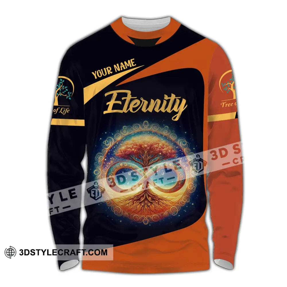 Unisex Shirt - Custom Name Eternity Long Sleeve / S T-Shirt