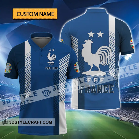 Unisex Shirt - Custom Name FFF France Team Shirt style option 1