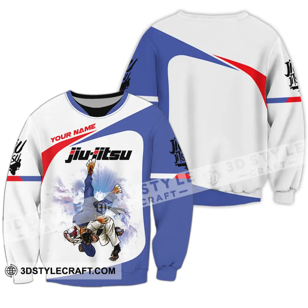 Unisex Shirt - Custom Name Fight Jiu Jitsu Long Sleeve / S T-Shirt