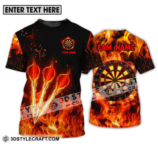 Unisex Shirt - Custom Name Fire Darts T-Shirt / S T-Shirt