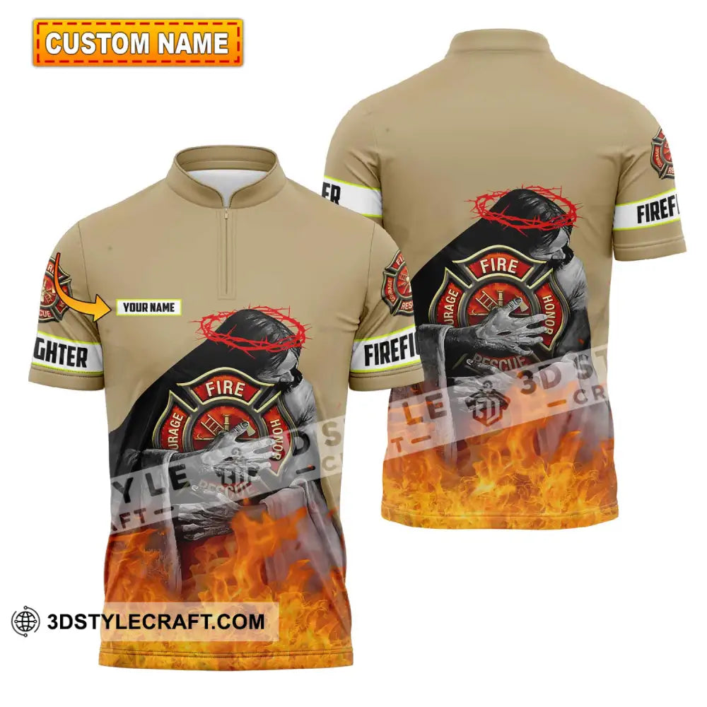 Unisex Shirt - Custom Name Fire Honor T-Shirt