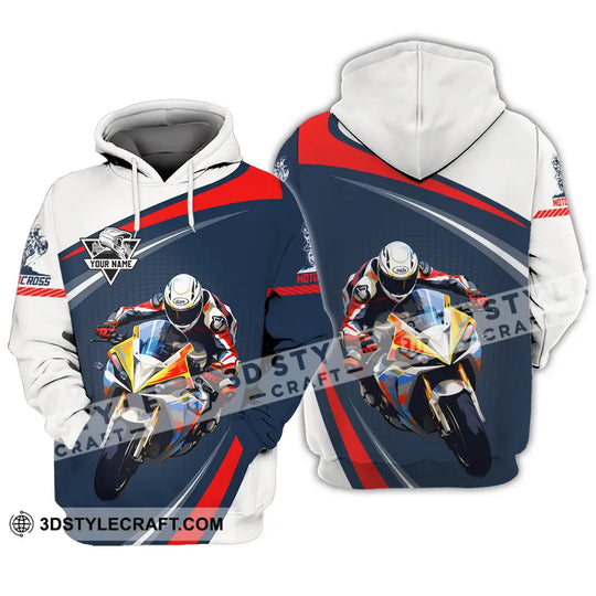 Unisex Shirt - Custom Name Fire Motobike Shirt For Player Motocross style option 3
