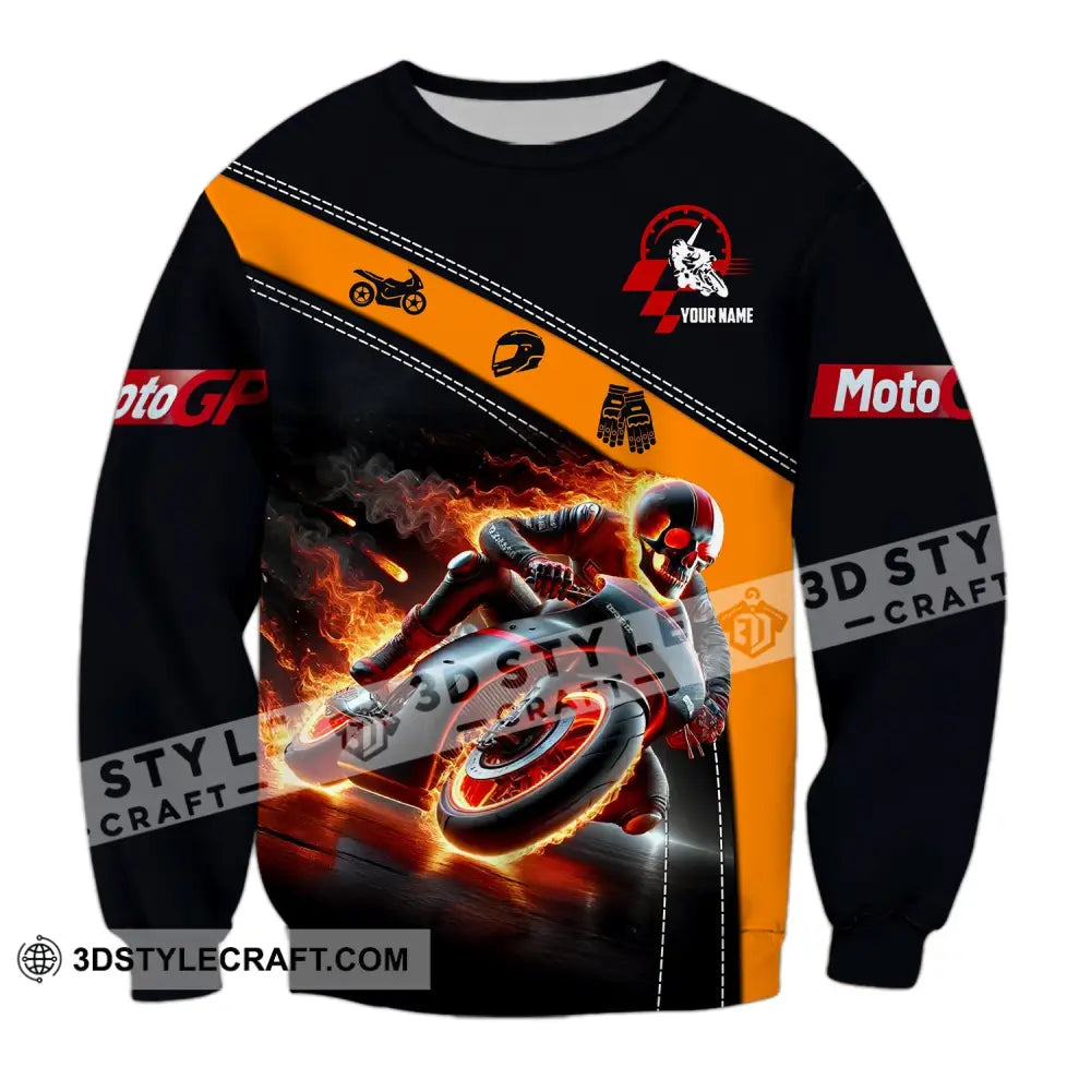 Unisex Shirt - Custom Name Fire Rider Long Sleeve / S T-Shirt