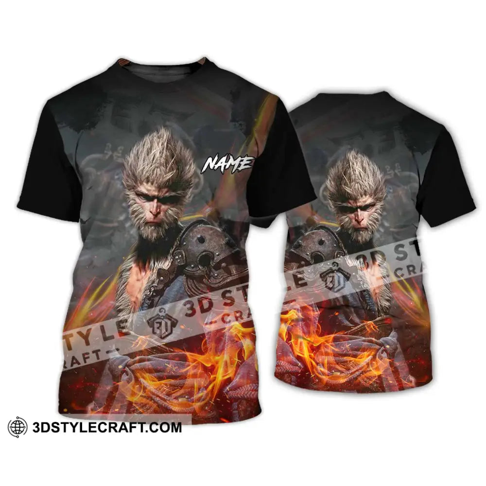 Unisex Shirt - Custom Name Fire Wukong T-Shirt / S T-Shirt