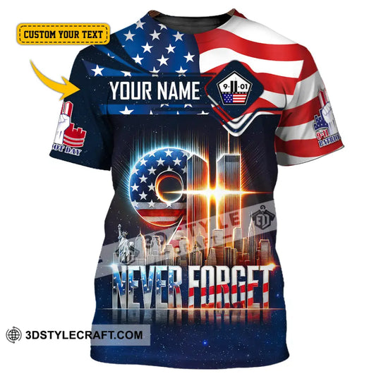 Unisex Shirt, Custom Name Firefighter Shirt, Firefighter Memorial Shirt, 911 Memorial Shirt style option 1