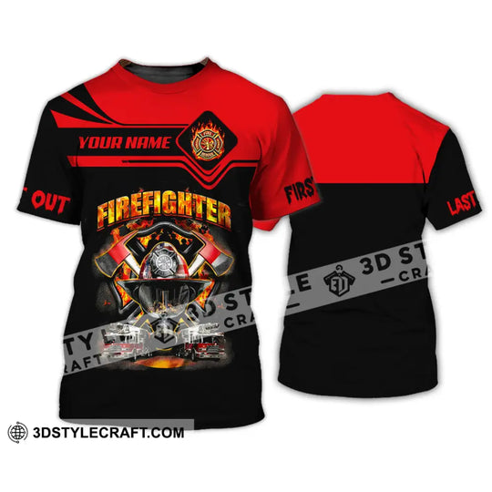 Unisex Shirt, Custom Name Firefighter Shirt, Firefighter Memorial Shirt, Fallen Firefighters 911 Memorial style option 2