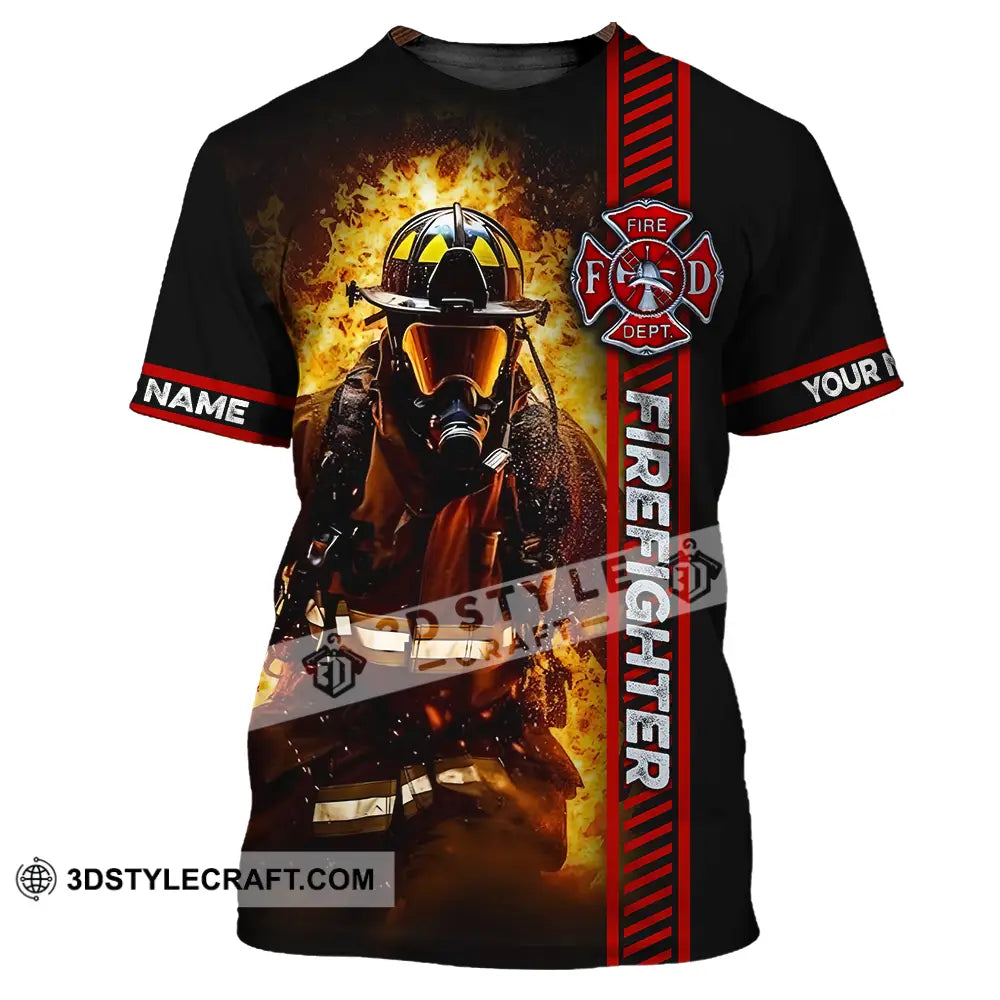 Unisex Shirt - Custom Name Firefighter Patriot Day 911 T-Shirt / S T-Shirt