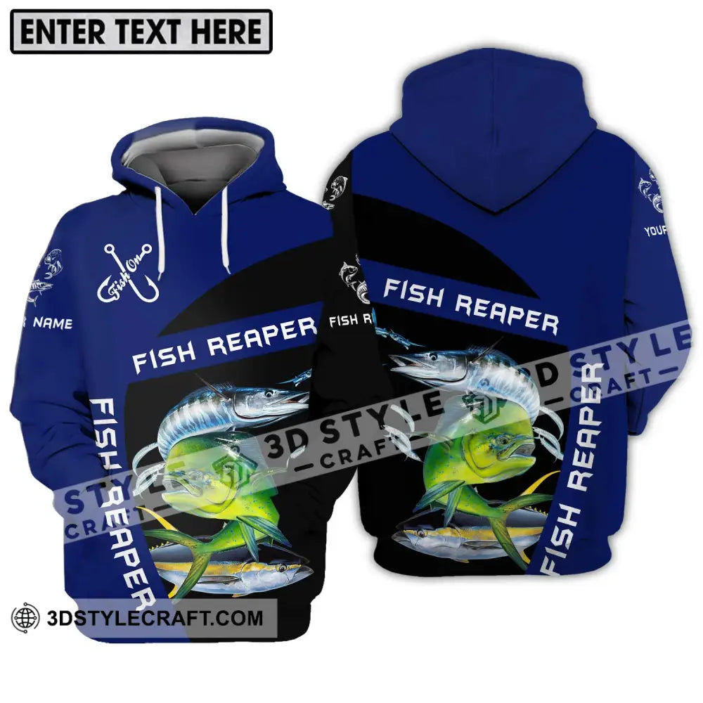 Unisex Shirt - Custom Name Fish Reaper Hoodie / S T-Shirt