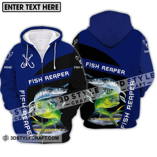 Unisex Shirt - Custom Name Fish Reaper Shirt style option 2