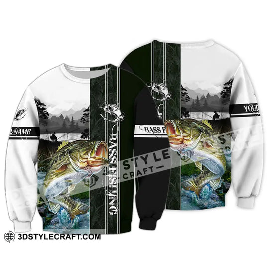 Unisex Shirt - Custom Name Fish Worker Shirt, Bass Fishing style option 4