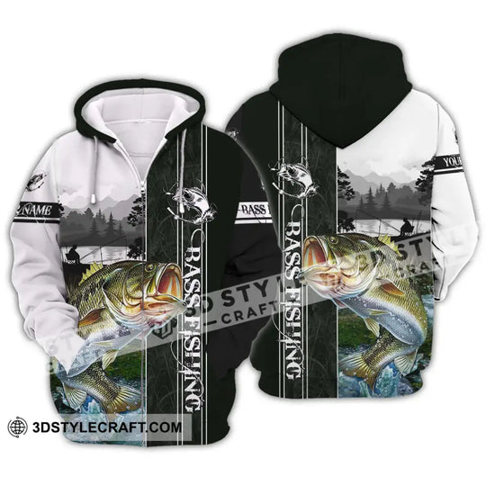 Unisex Shirt - Custom Name Fish Worker Shirt, Bass Fishing style option 2
