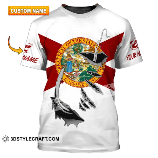 Unisex Shirt - Custom Name Fishing Florida T-Shirt