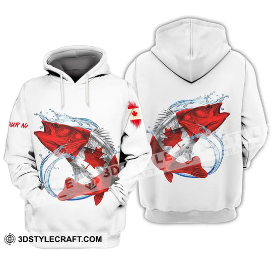 Unisex Shirt - Custom Name Fishing On Fishing Shirt, Canada style option 2
