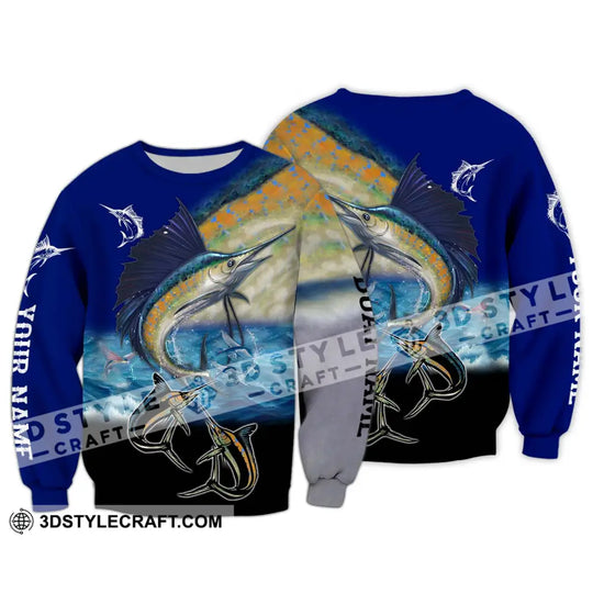 Unisex Shirt - Custom Name Fishing Shirt, Swordfish style option 4