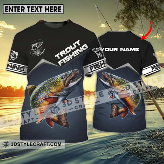 Unisex Shirt - Custom Name Fishing Shirt Trout Fishing style option 1