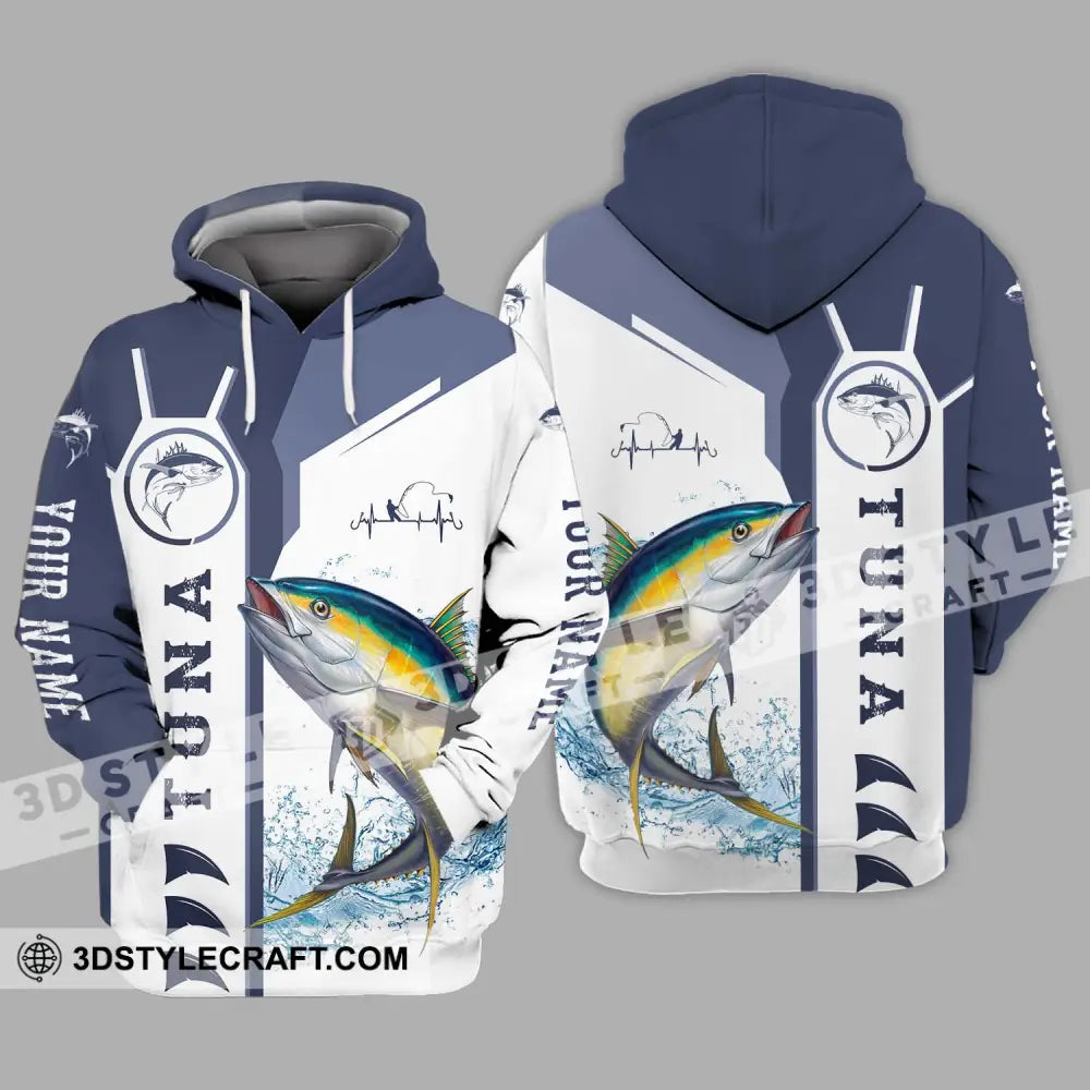 Unisex Shirt - Custom Name Fishing Tuna Hoodie / S T-Shirt