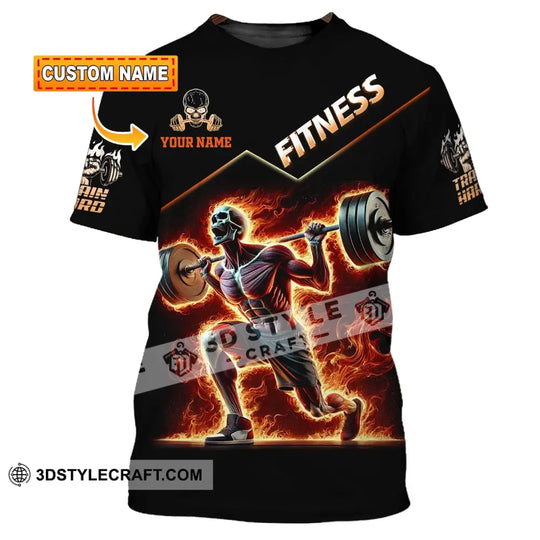 Unisex Shirt, Custom Name Fitness Shirt, Gym Lover Gift style option 1