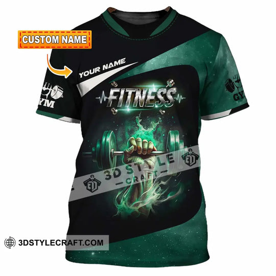 Unisex Shirt, Custom Name Fitness Shirt, Gym Lover Gift style option 1