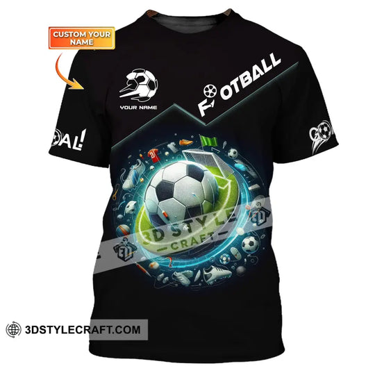 Unisex Shirt, Custom Name Football T-Shirt, Football Goal, Gift for Football Lover style option 1