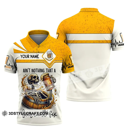 Unisex Shirt, Custom Name Shirt for Beer Lover, Ain't Nothing A Beer Can't Fix style option 4