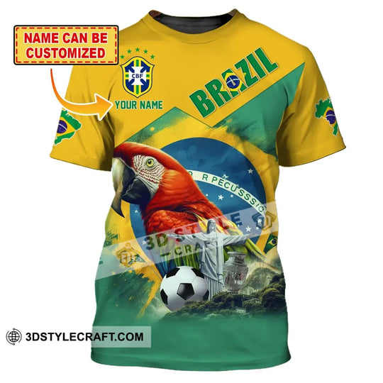 Unisex Shirt, Custom Name Shirt for Brazil, Brazil Shirt, Brazil Hoodie Shirt Polo Long Sleeve Shirt style option 1