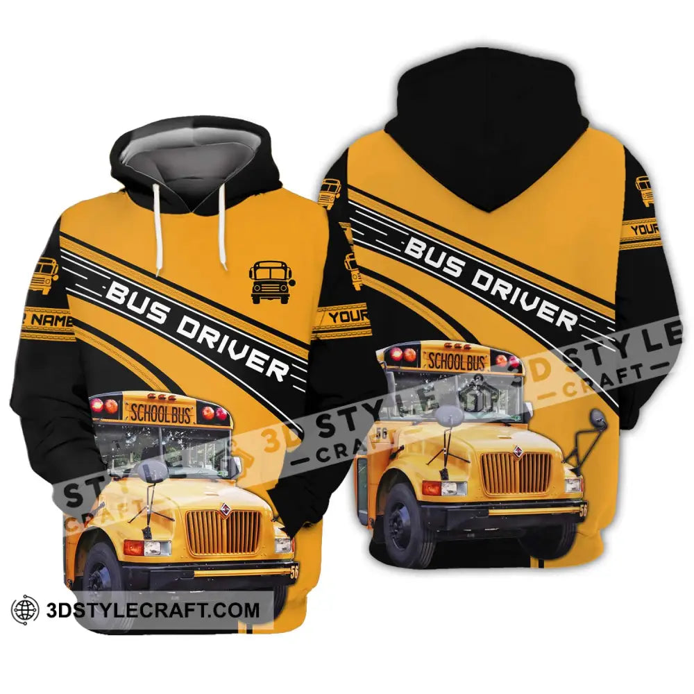 Unisex Shirt - Custom Name For Bus Driver Hoodie / S T-Shirt