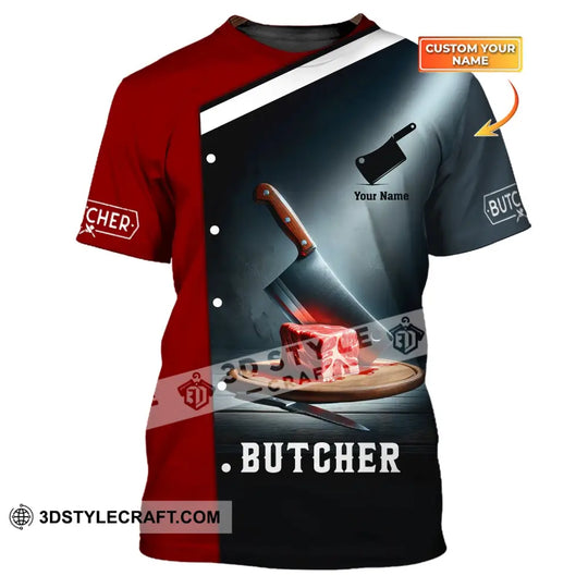Unisex Shirt, Custom Name Shirt for Butcher, Butchery Hoodie, Meat Butcher T-Shirt style option 1
