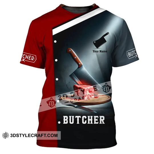 Unisex Shirt, Custom Name Shirt for Butcher, Butchery Hoodie, Meat Butcher T-Shirt style option 2
