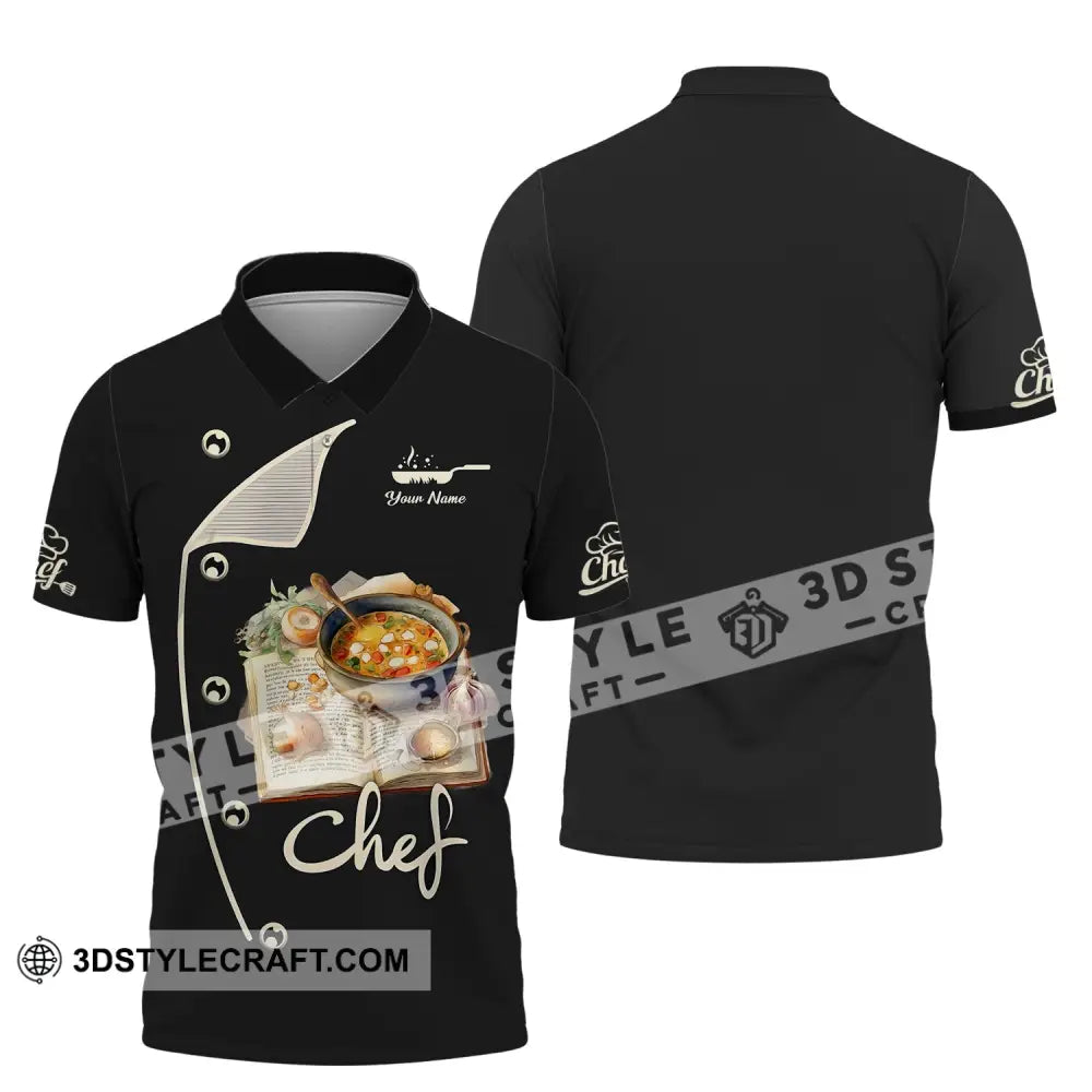 Unisex Shirt - Custom Name For Chef Cooking Recipe Polo / S T-Shirt