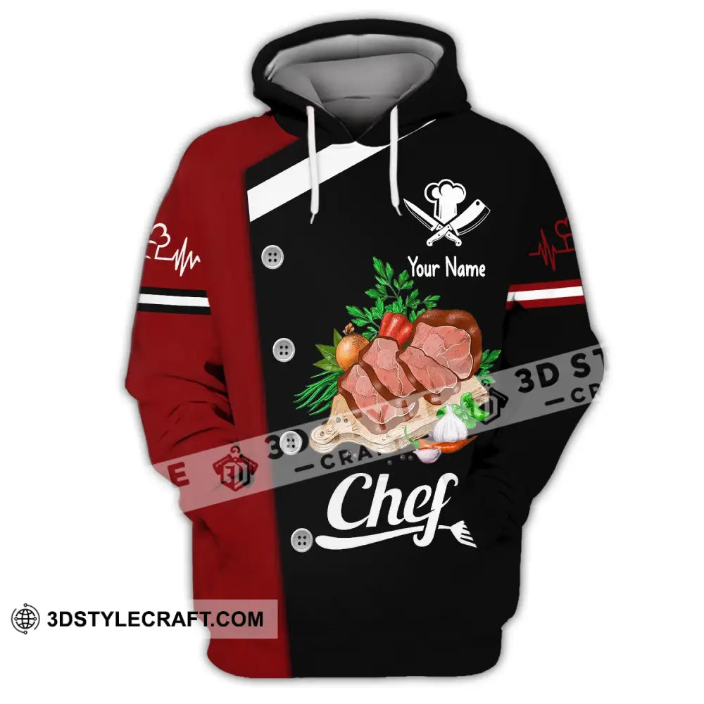 Unisex Shirt Custom Name For Chef Hoodie Apparel / S T-Shirt