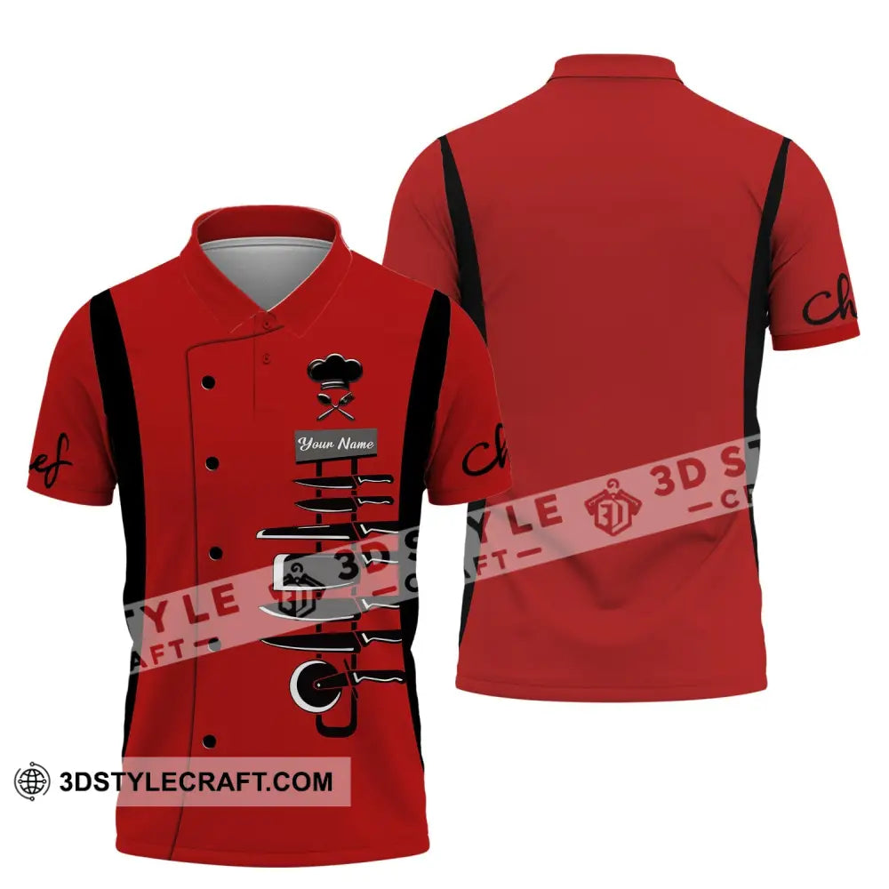 Unisex Shirt - Custom Name For Chef Knife Collection Polo / S T-Shirt