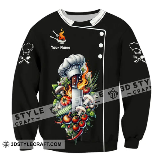 Unisex Shirt - Custom Name Shirt For Chef style option 4