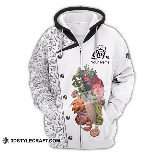 Unisex Shirt, Custom Name Shirt for Chef, Chef Skull, Chef T-shirt, Chef Apparel style option 3