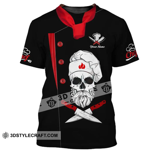 Unisex Shirt - Custom Name Shirt For Chef - Skullcap Chef style option 2