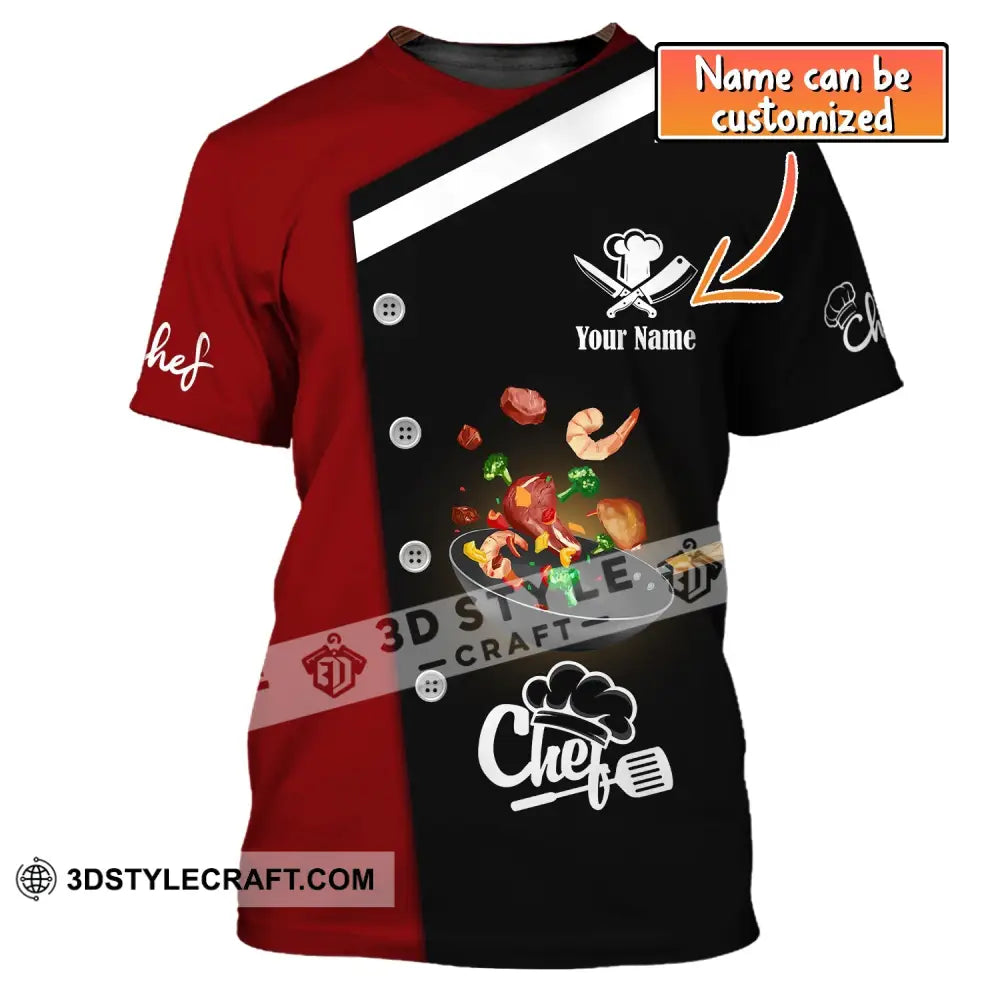 Unisex Shirt Custom Name For Chef T-Shirt Apparel T-Shirt