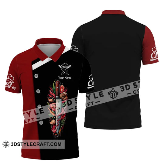 Unisex Shirt, Custom Name Shirt for Chef, Chef T-shirt, Chef Hoodie Polo Shirt, Chef Apparel style option 4