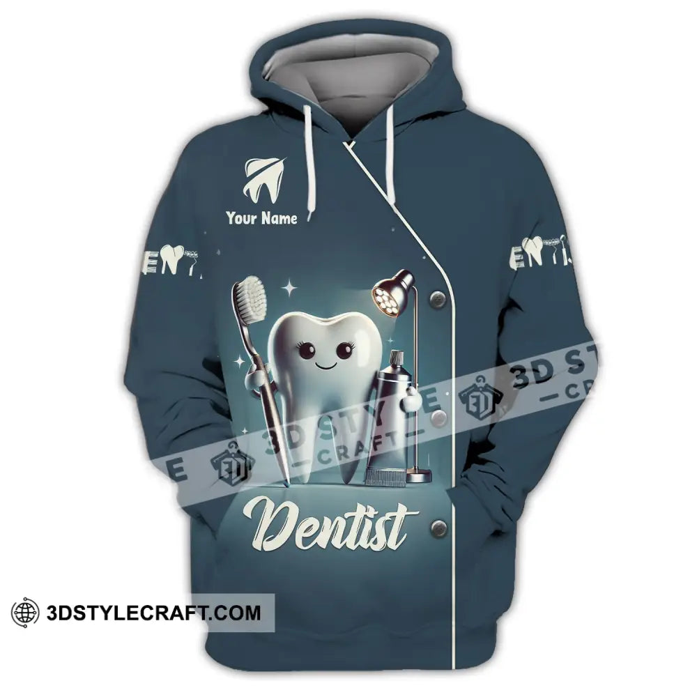 Unisex Shirt - Custom Name For Dentist Tooth Hoodie / S T-Shirt