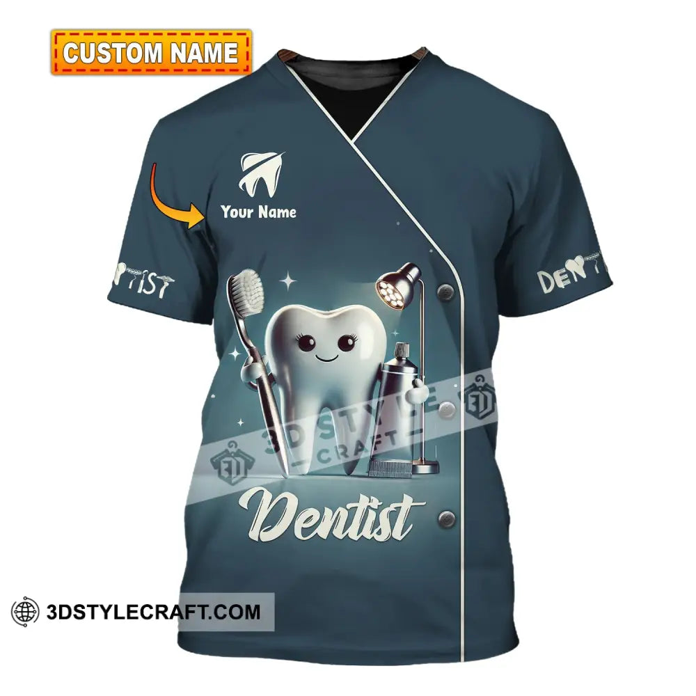 Unisex Shirt - Custom Name For Dentist Tooth T-Shirt