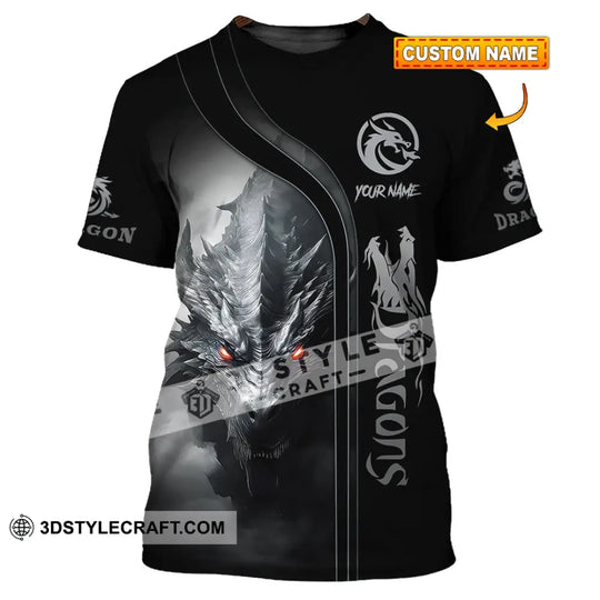 Unisex Shirt, Custom Name Shirt for Dragon Lover, Dragon T-Shirt Hoodie Long Sleeve Shirt style option 1